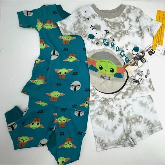 Toddler Boys' (Unisex) 4pc Star Wars Baby Yoda Snug Fit Pajama Set - 18 Months - Picture 10 of 10